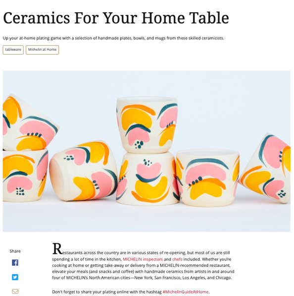 Michelin Guide: Ceramics For Your Home Table