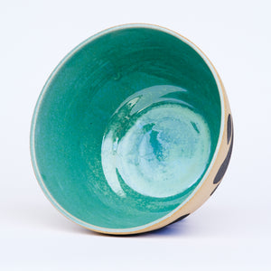 Turquoise Bamboo Bowl